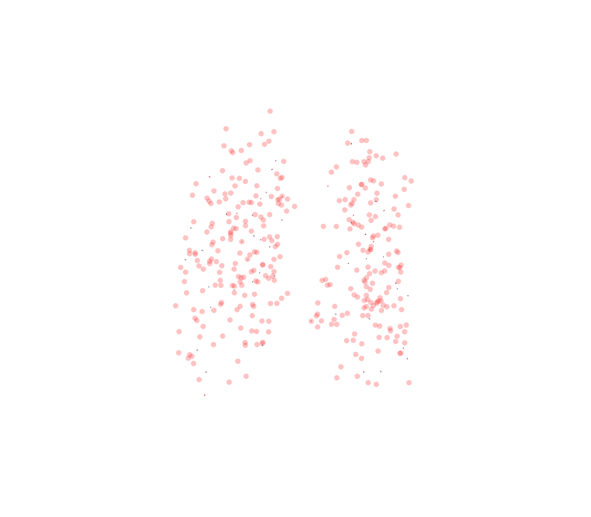 Displacement Vectors - Front View