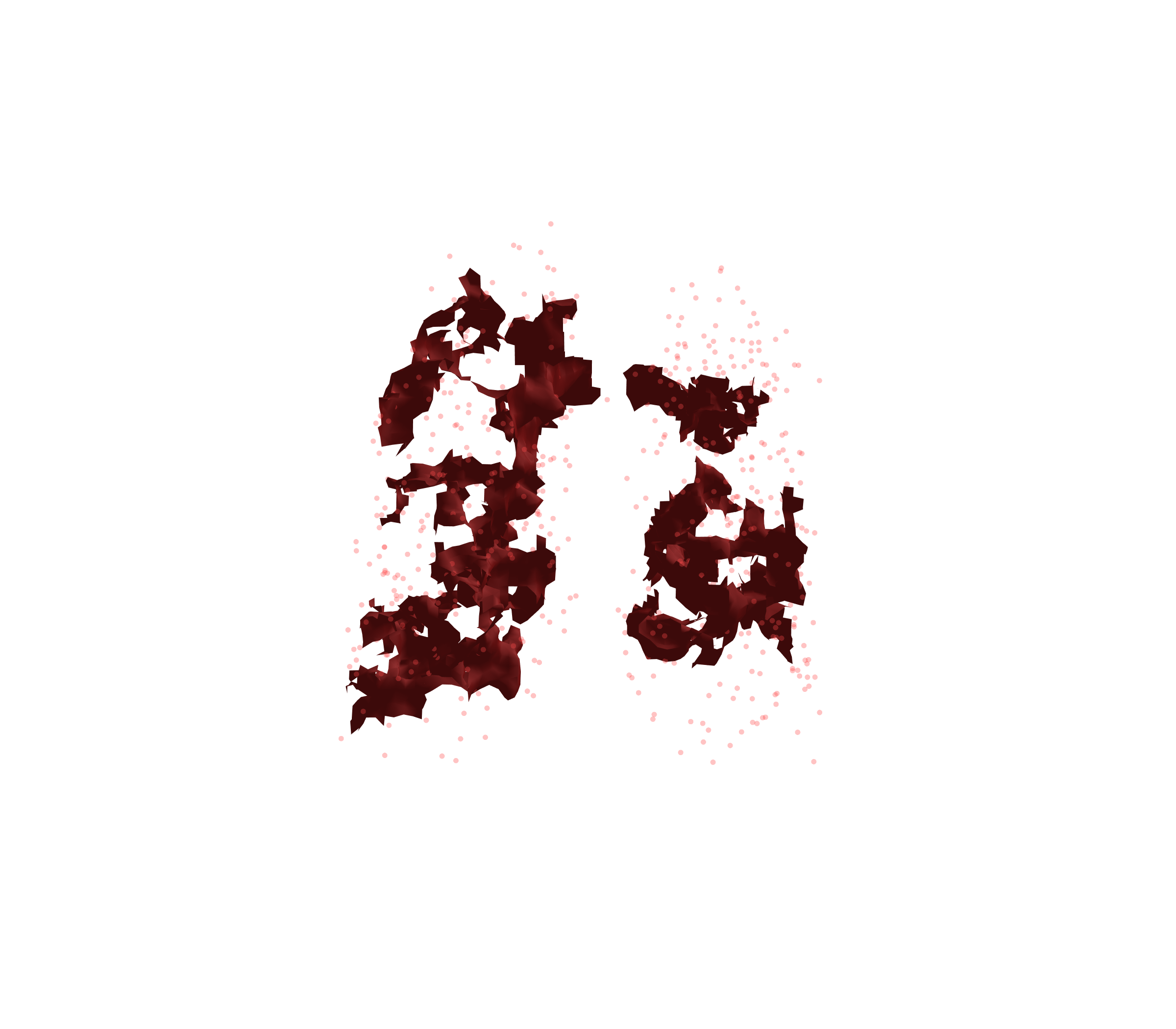 Combined Visualization (Expiration) - Front View