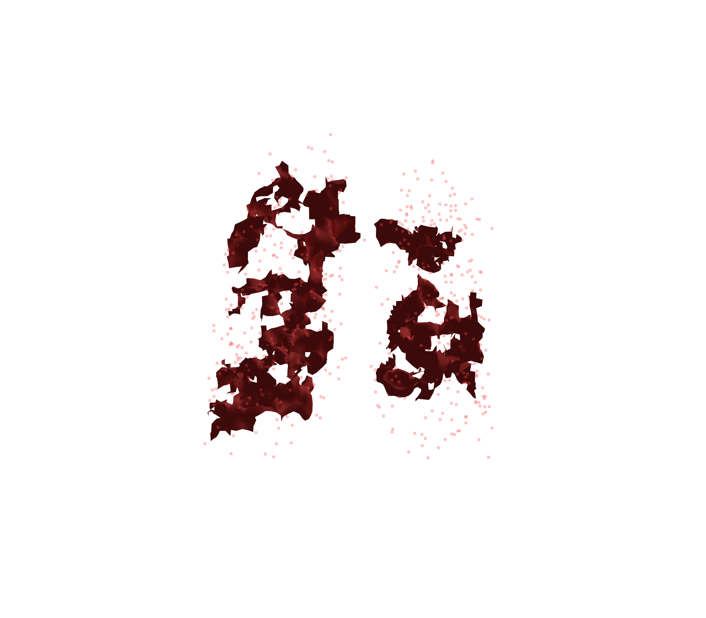 Combined Visualization (Expiration) - Front View