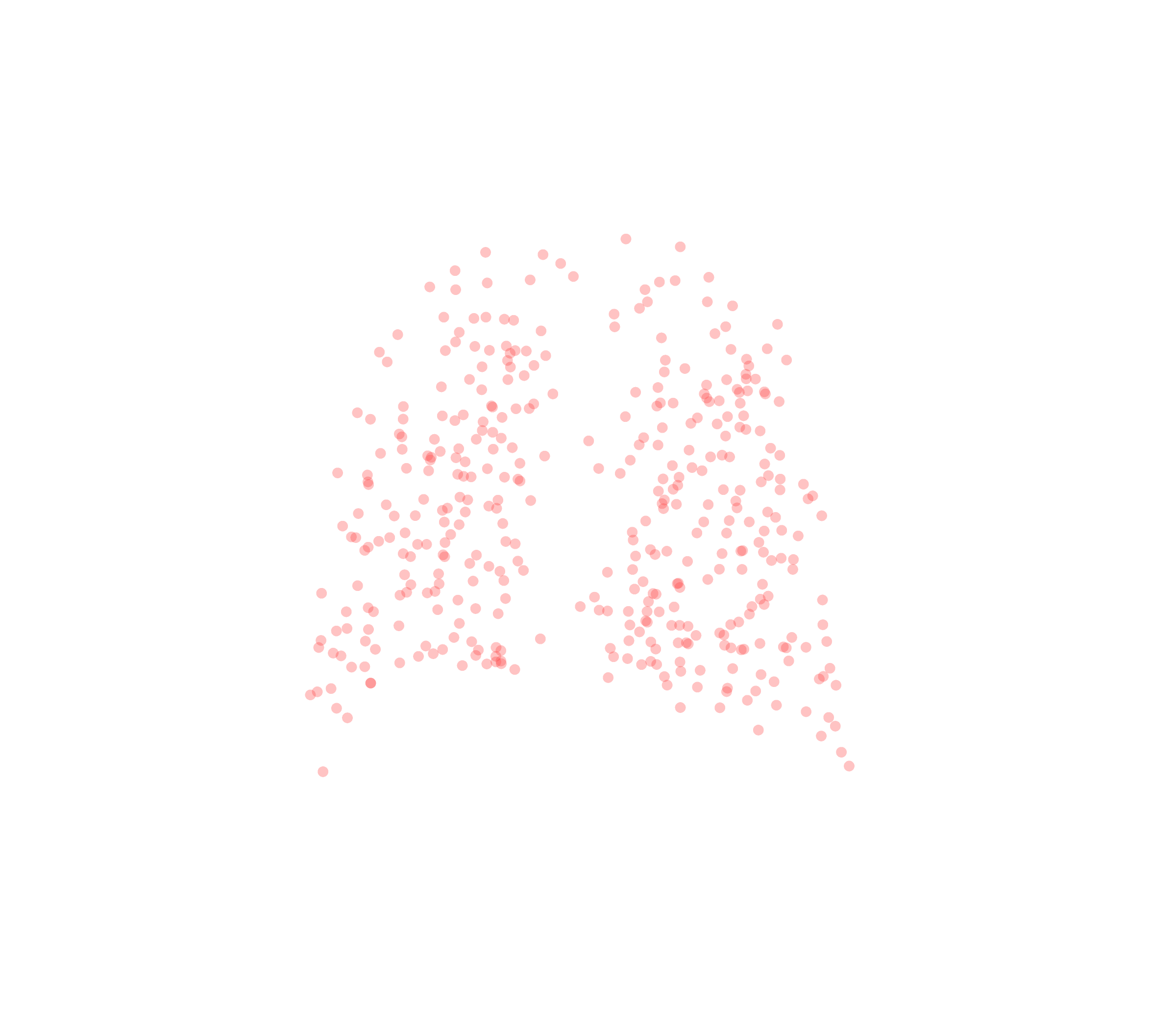 Displacement Vectors (Expiration) - Back View