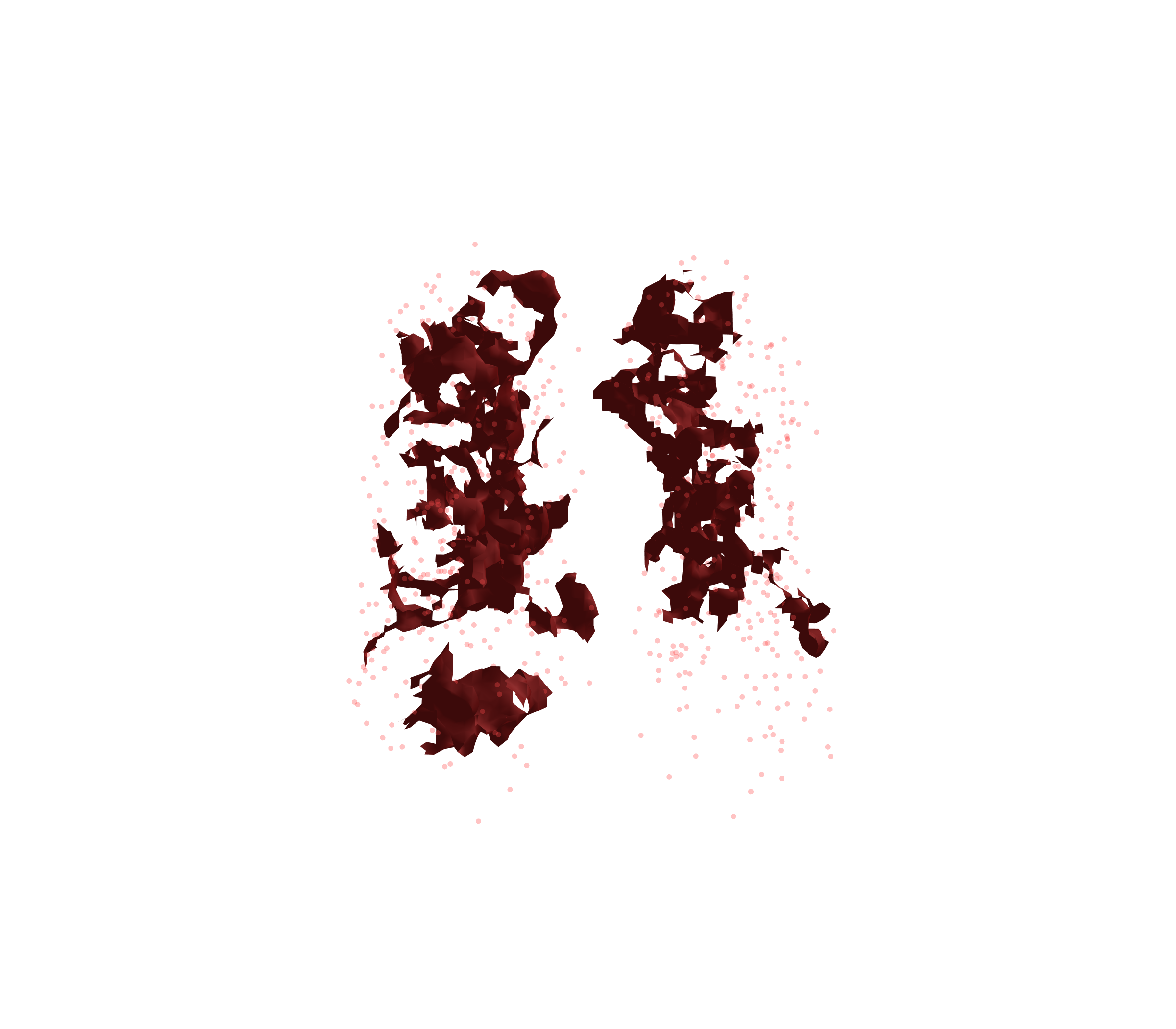 Combined Visualization (Expiration) - Front View