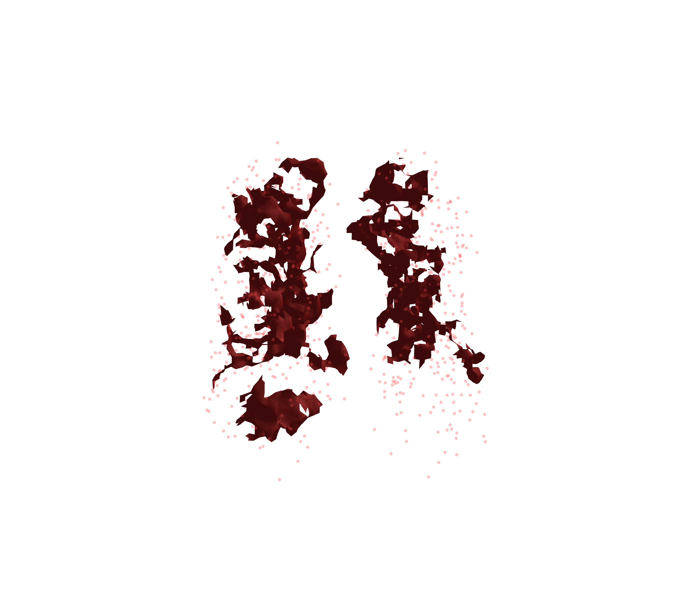 Combined Visualization (Expiration) - Front View