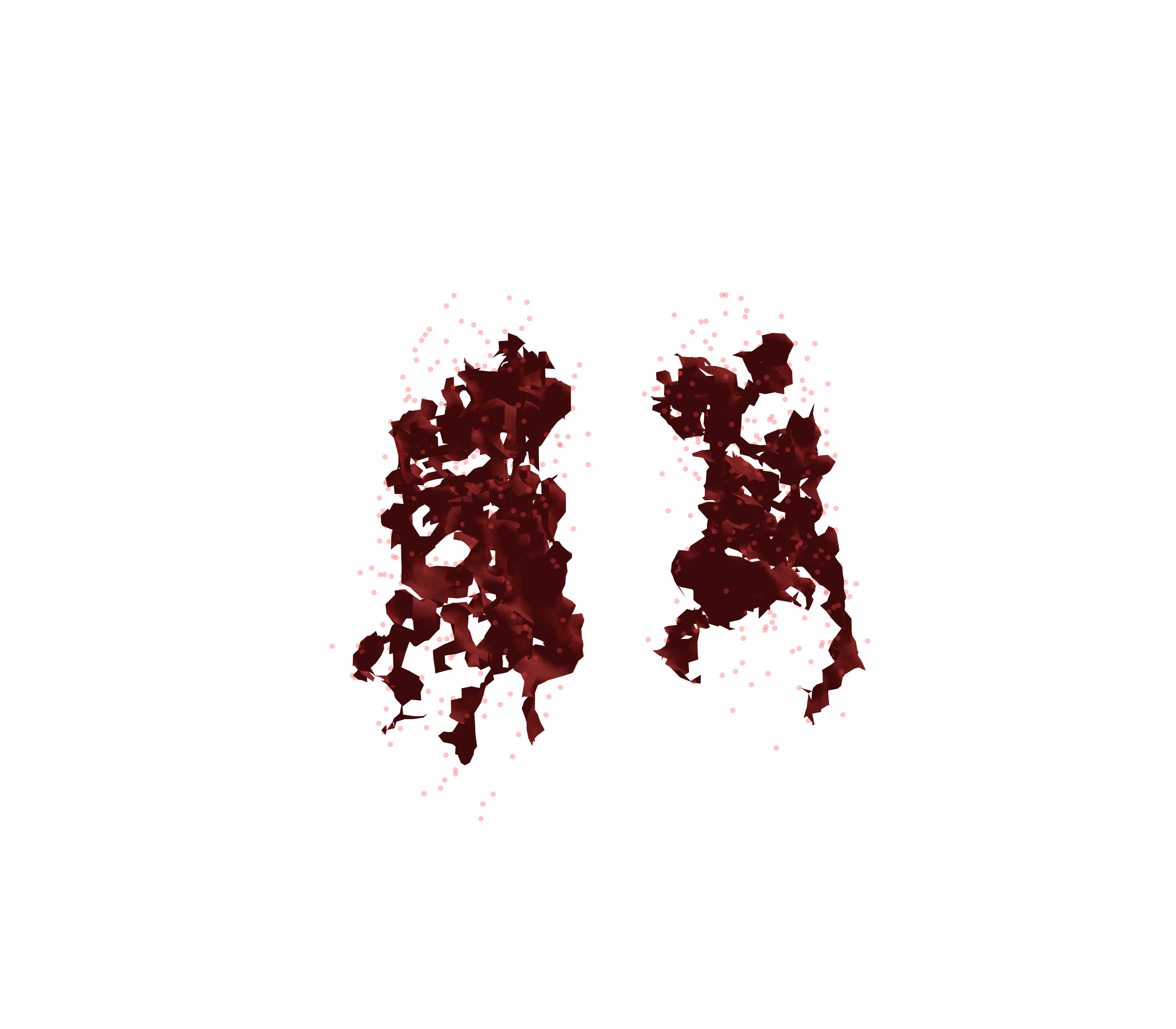 Combined Visualization (Expiration) - Front View