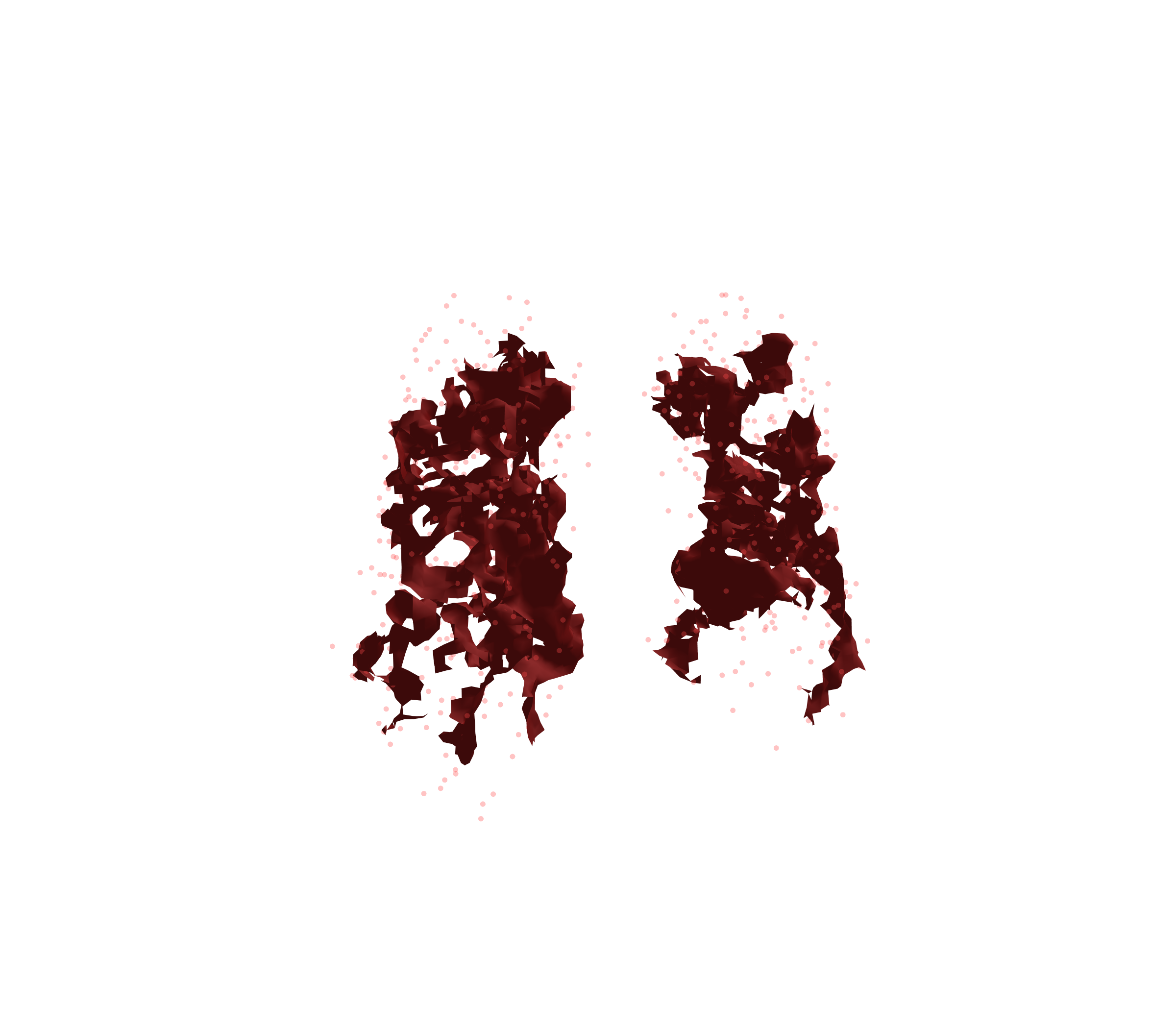 Combined Visualization (Expiration) - Front View