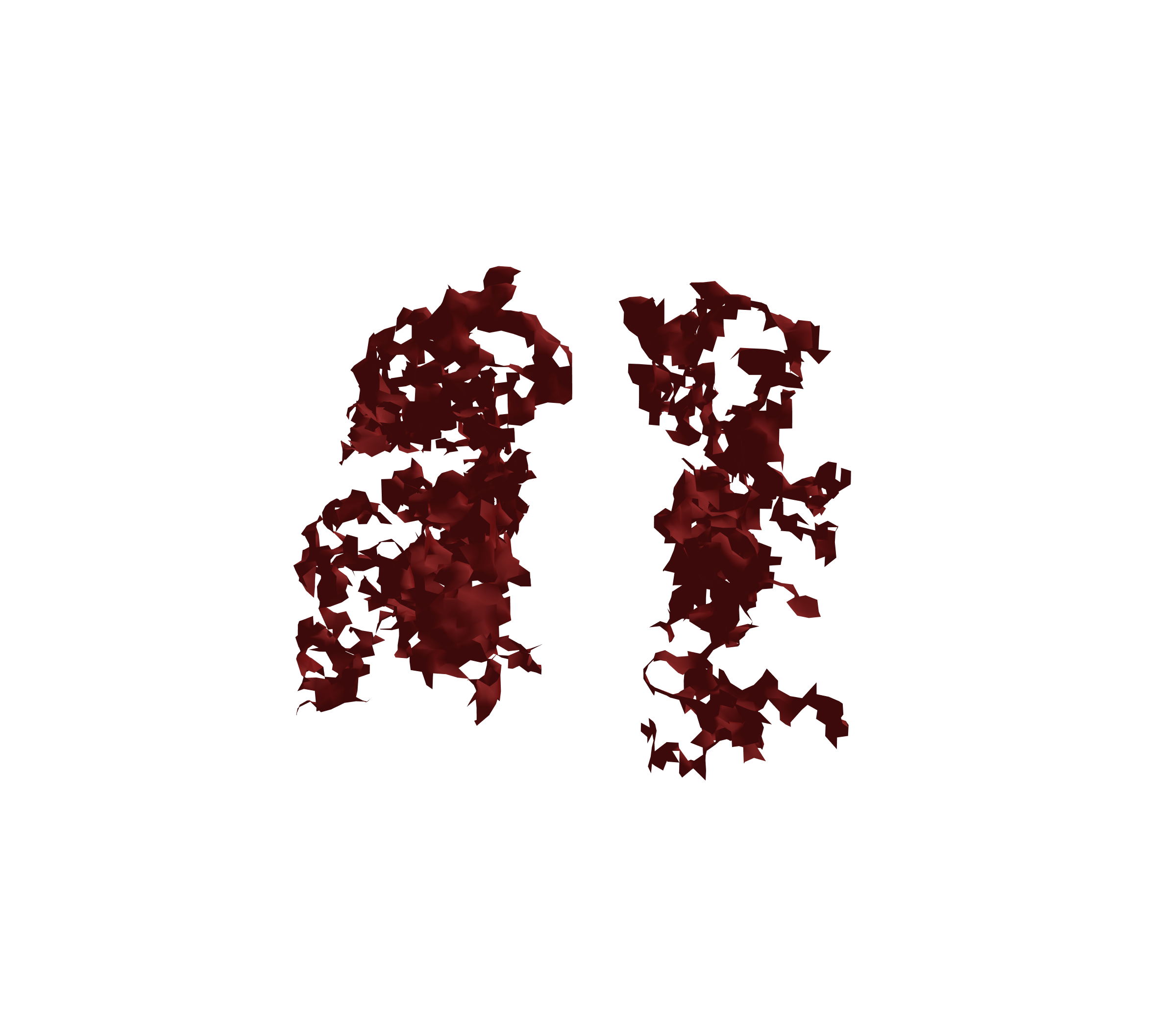 Surface Mesh (Expiration) - Front View