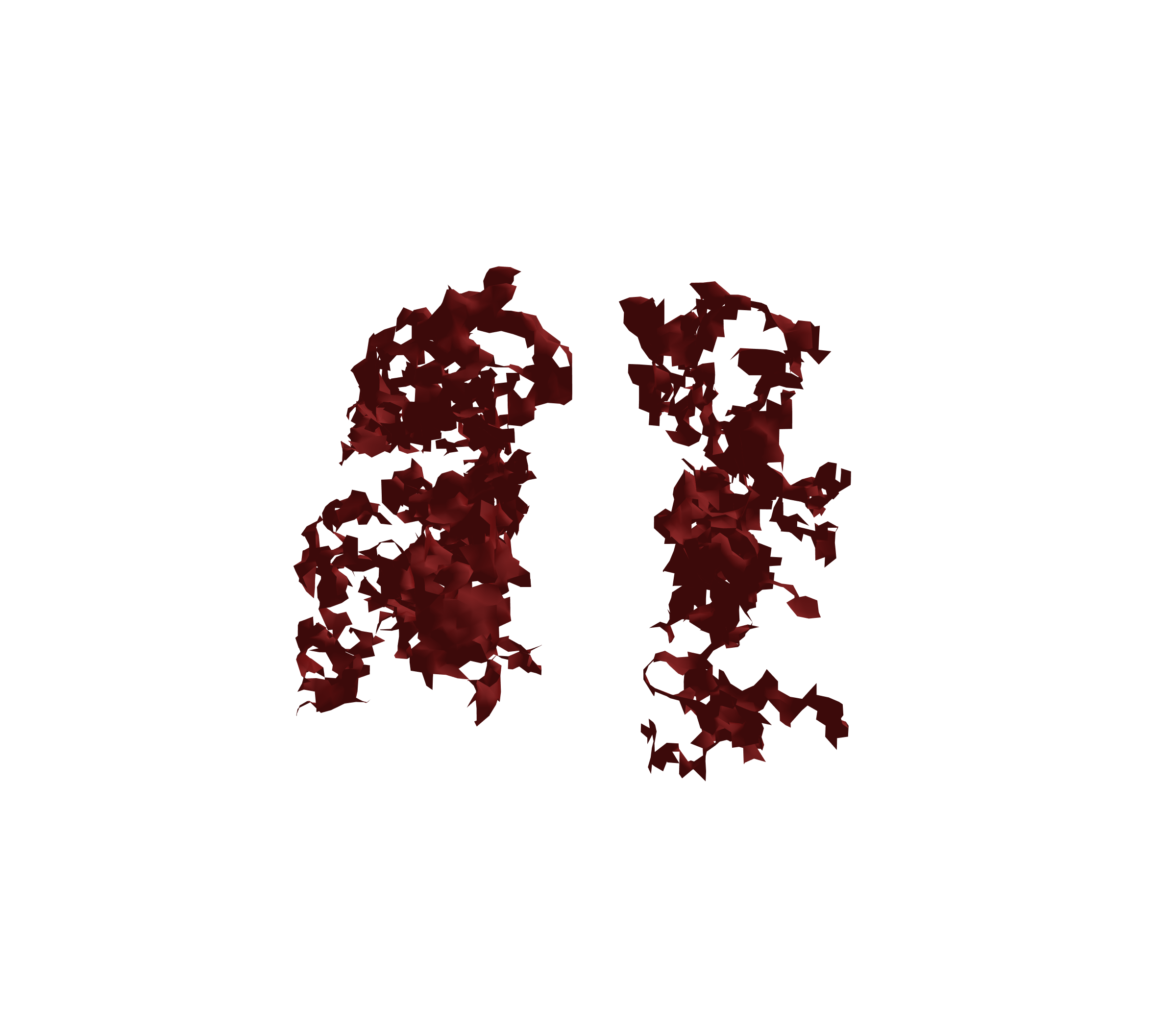 Surface Mesh (Expiration) - Front View