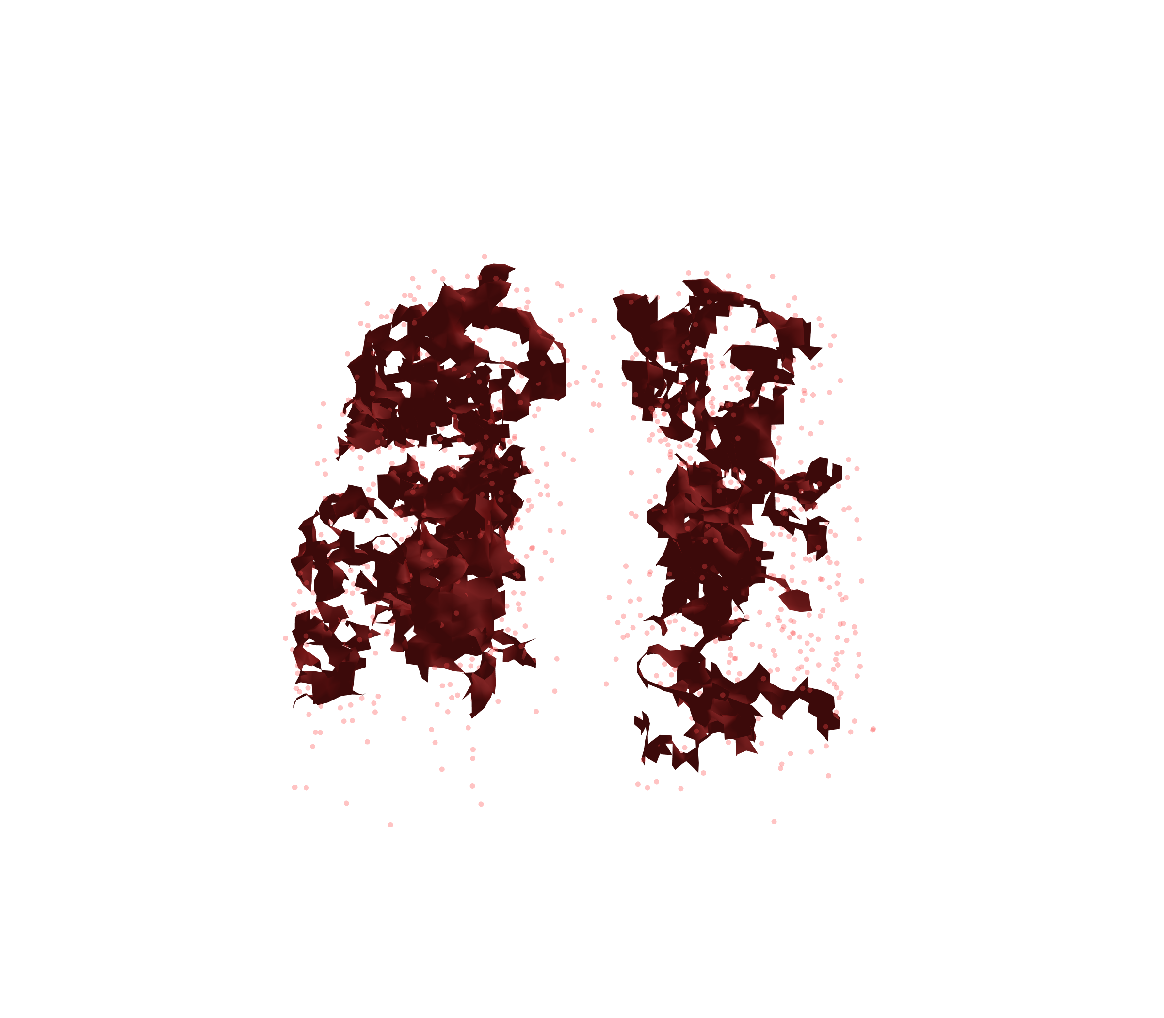 Combined Visualization (Expiration) - Front View