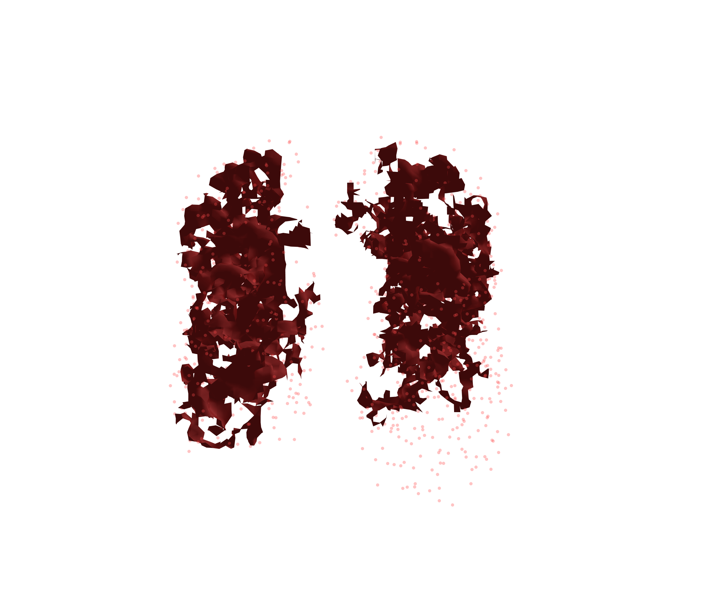 Combined Visualization (Expiration) - Front View