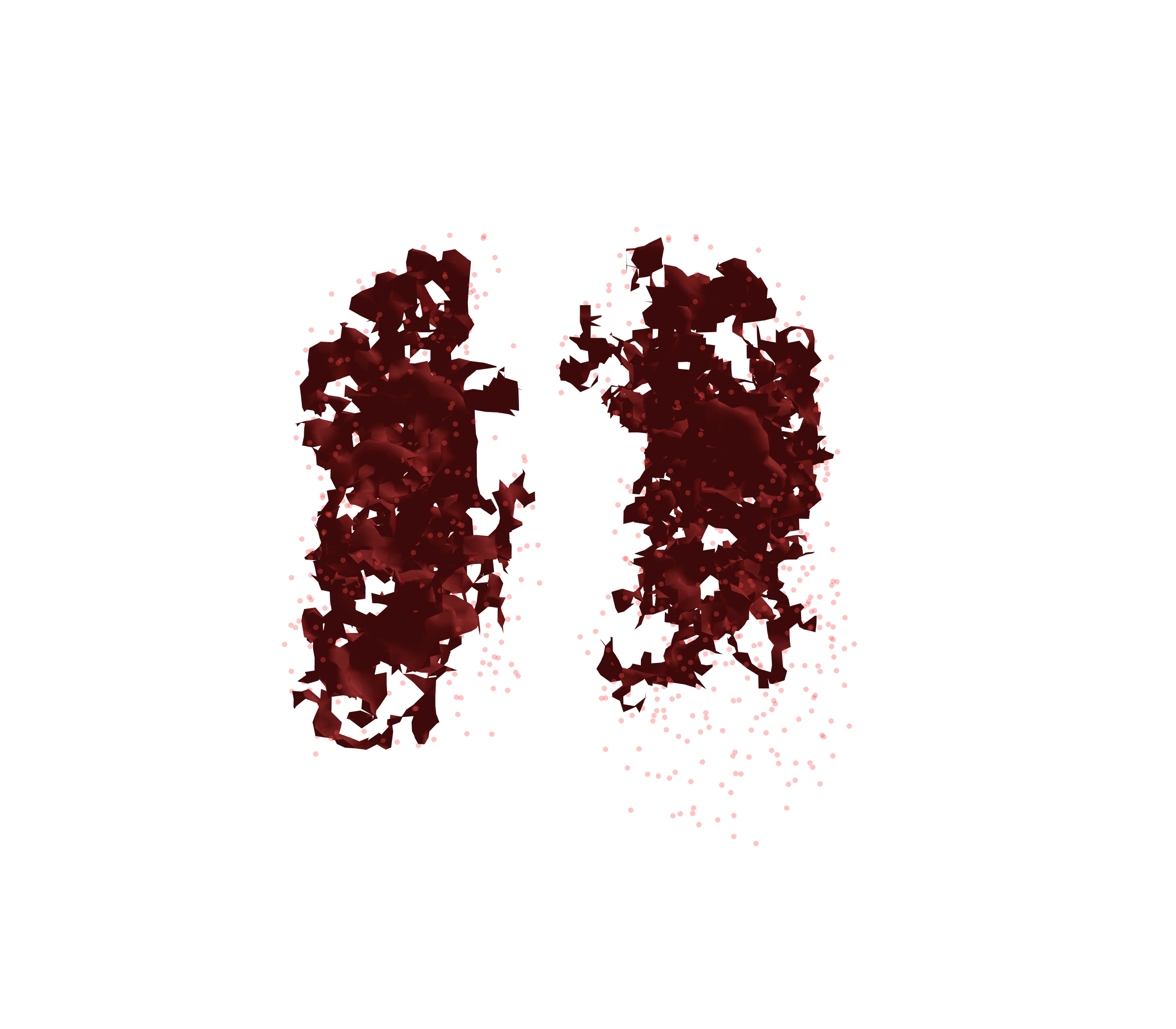 Combined Visualization (Expiration) - Front View