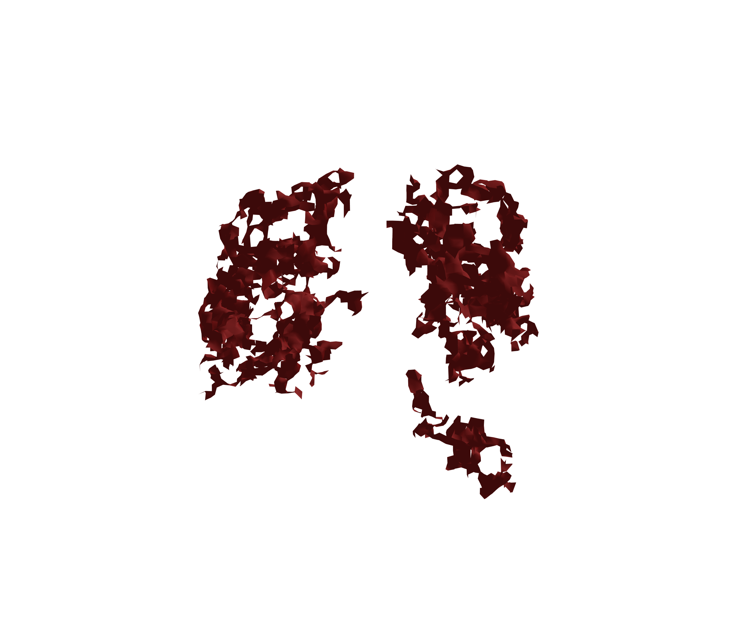 Surface Mesh (Expiration) - Front View