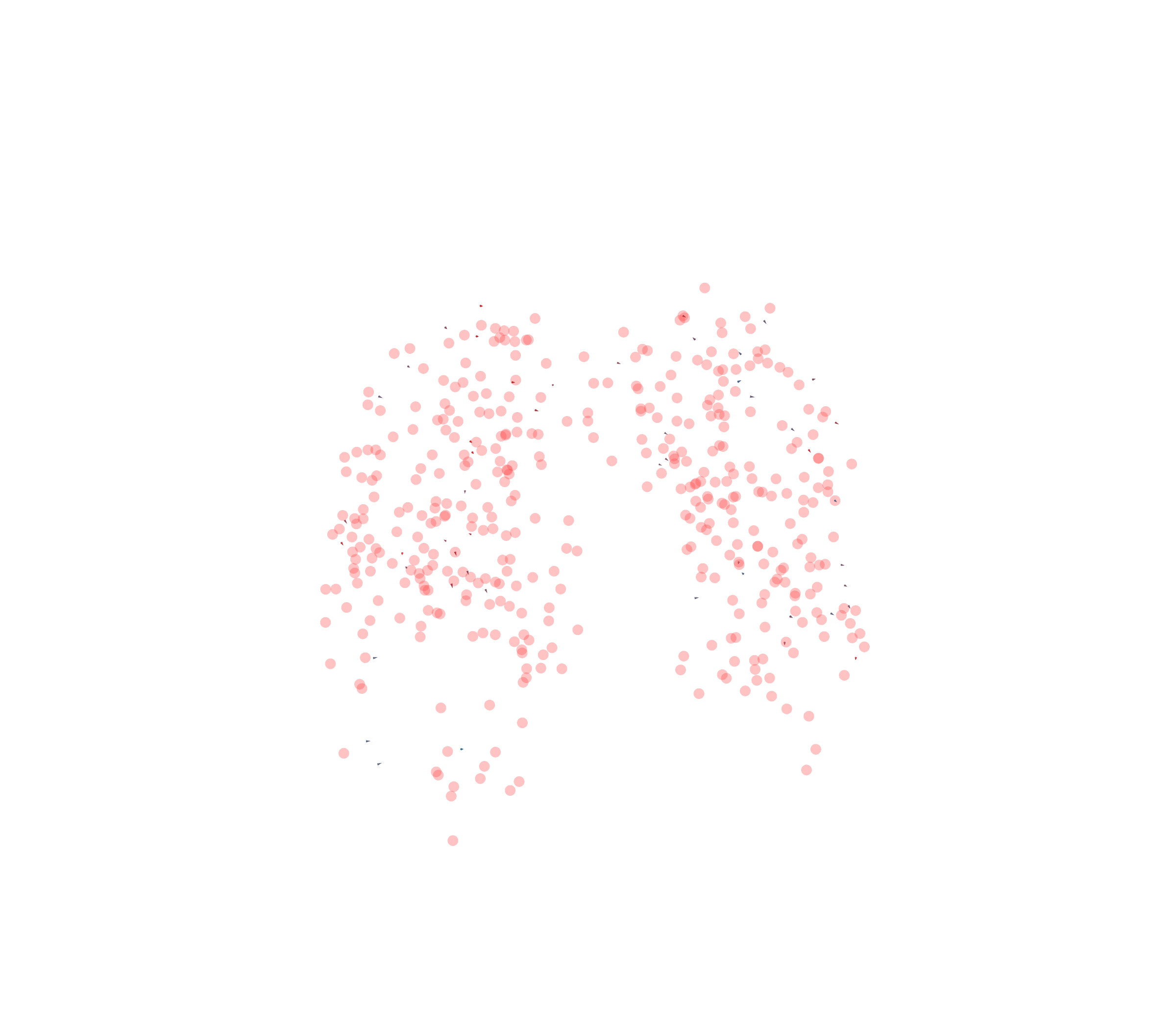 Displacement Vectors - Front View
