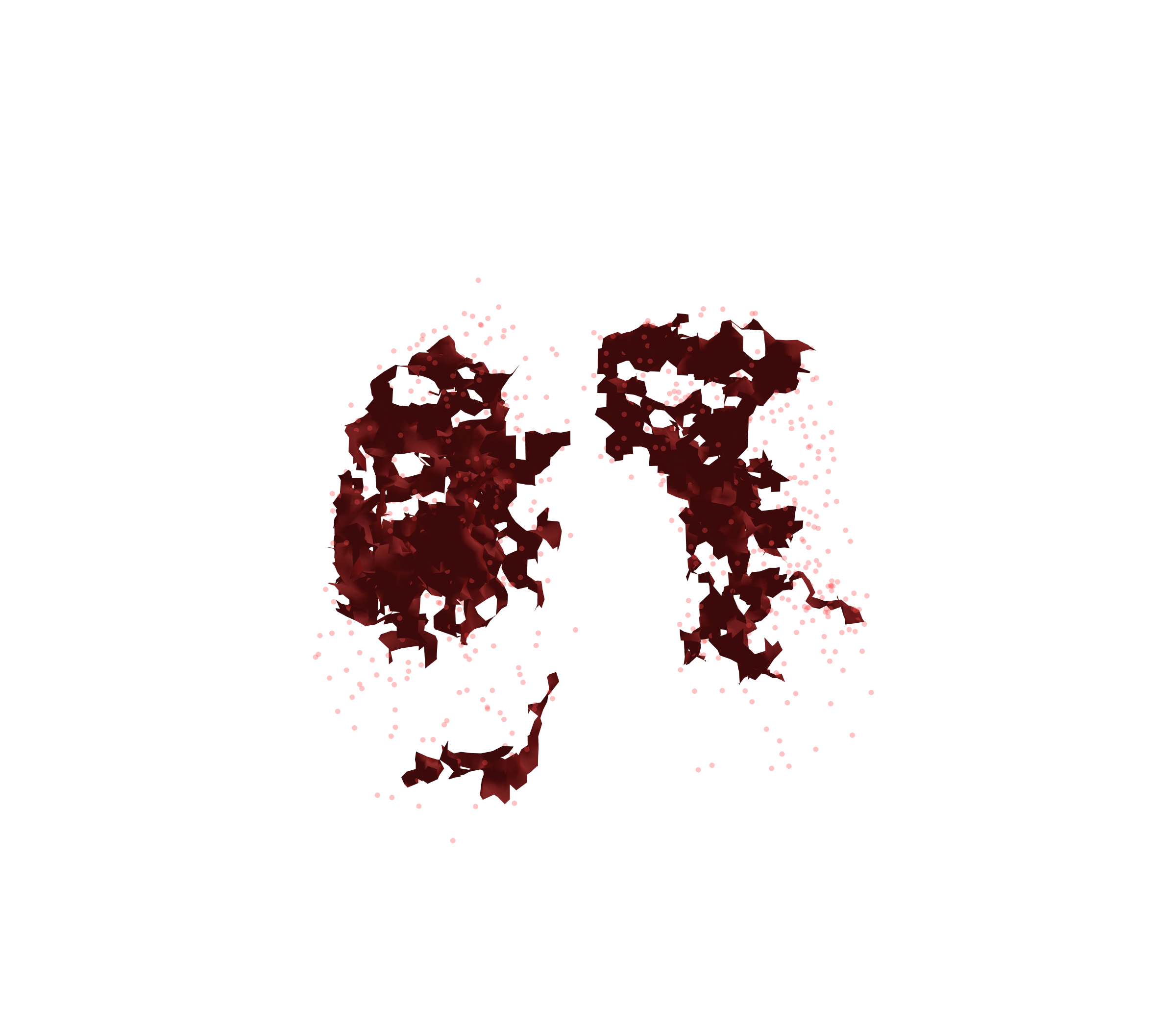 Combined Visualization (Expiration) - Front View