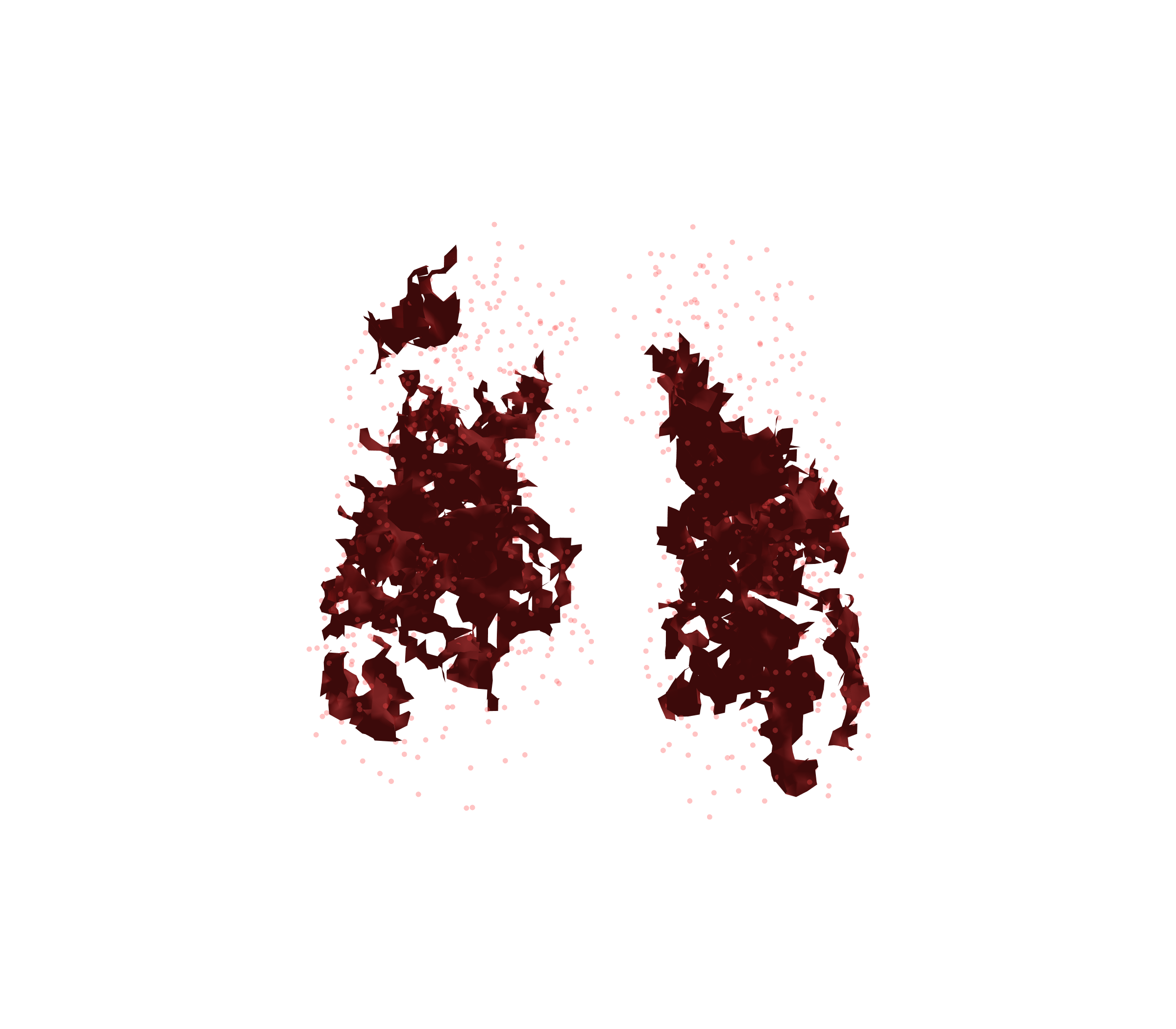 Combined Visualization (Expiration) - Front View