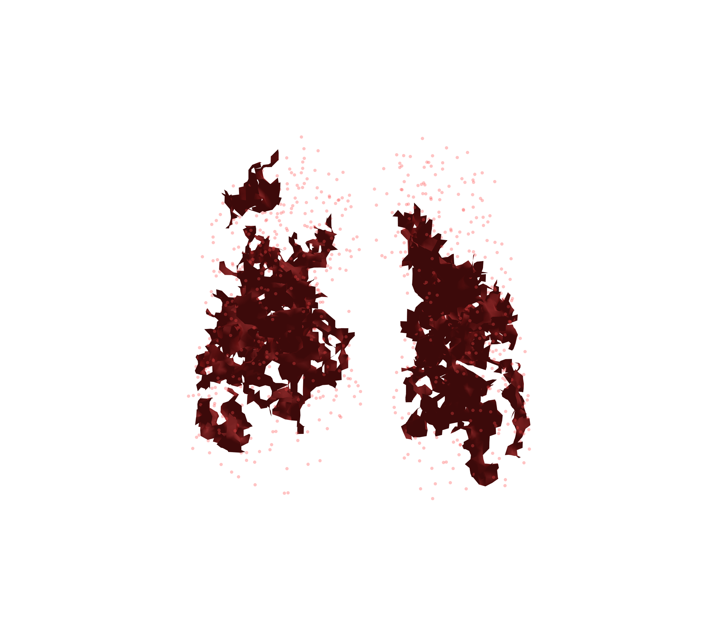 Combined Visualization (Expiration) - Front View