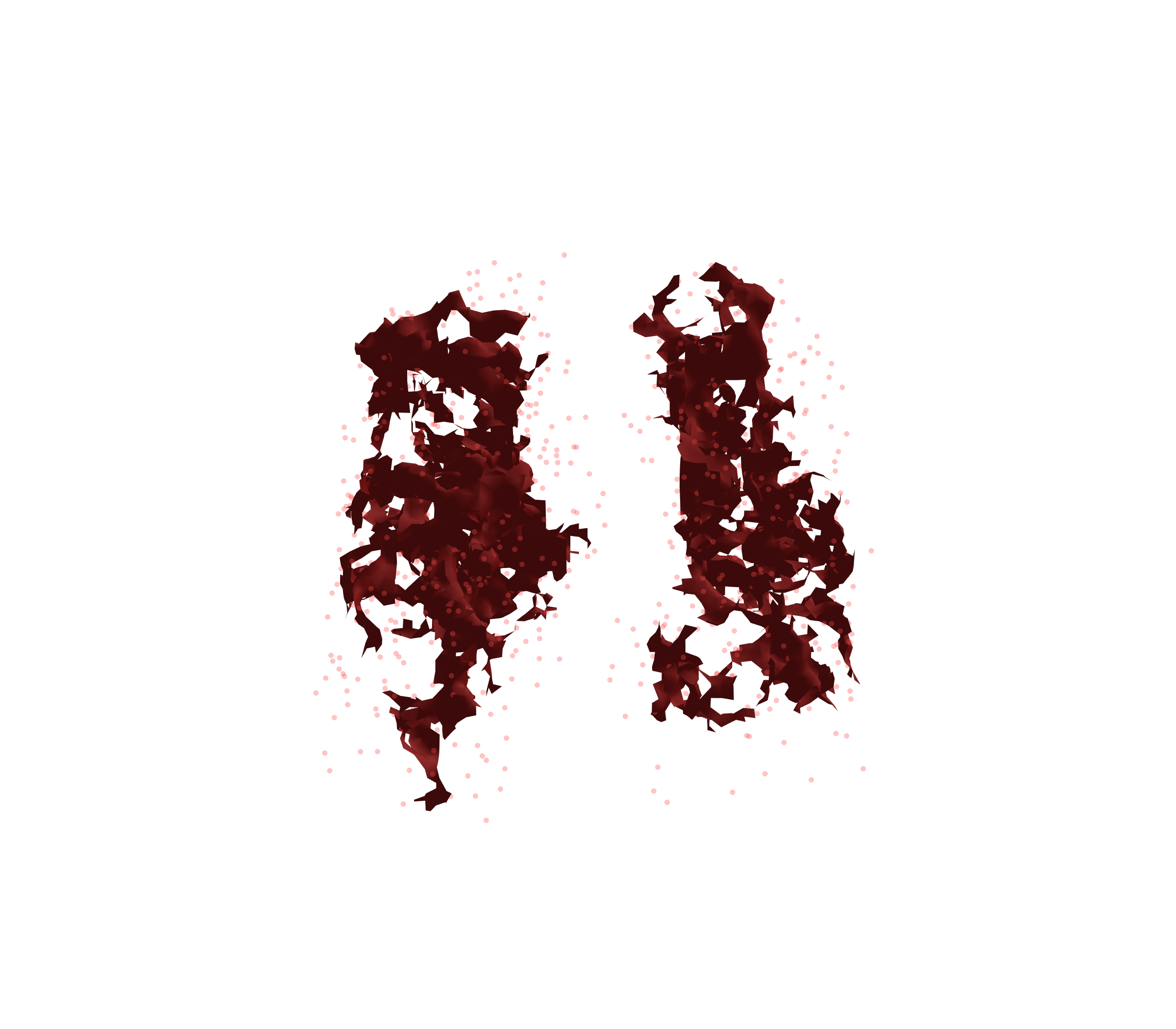 Combined Visualization (Expiration) - Front View