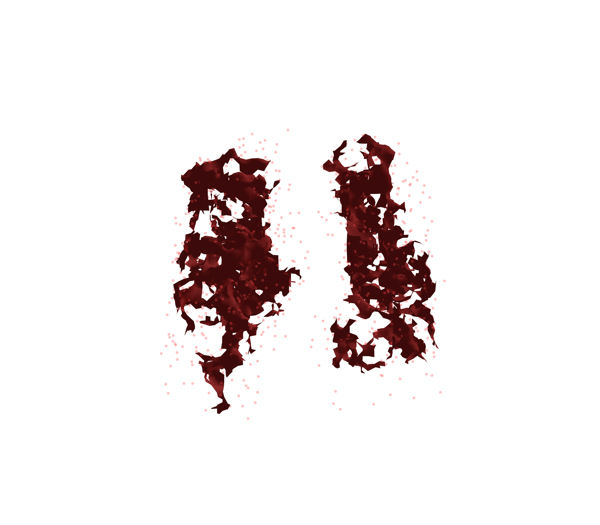 Combined Visualization (Expiration) - Front View