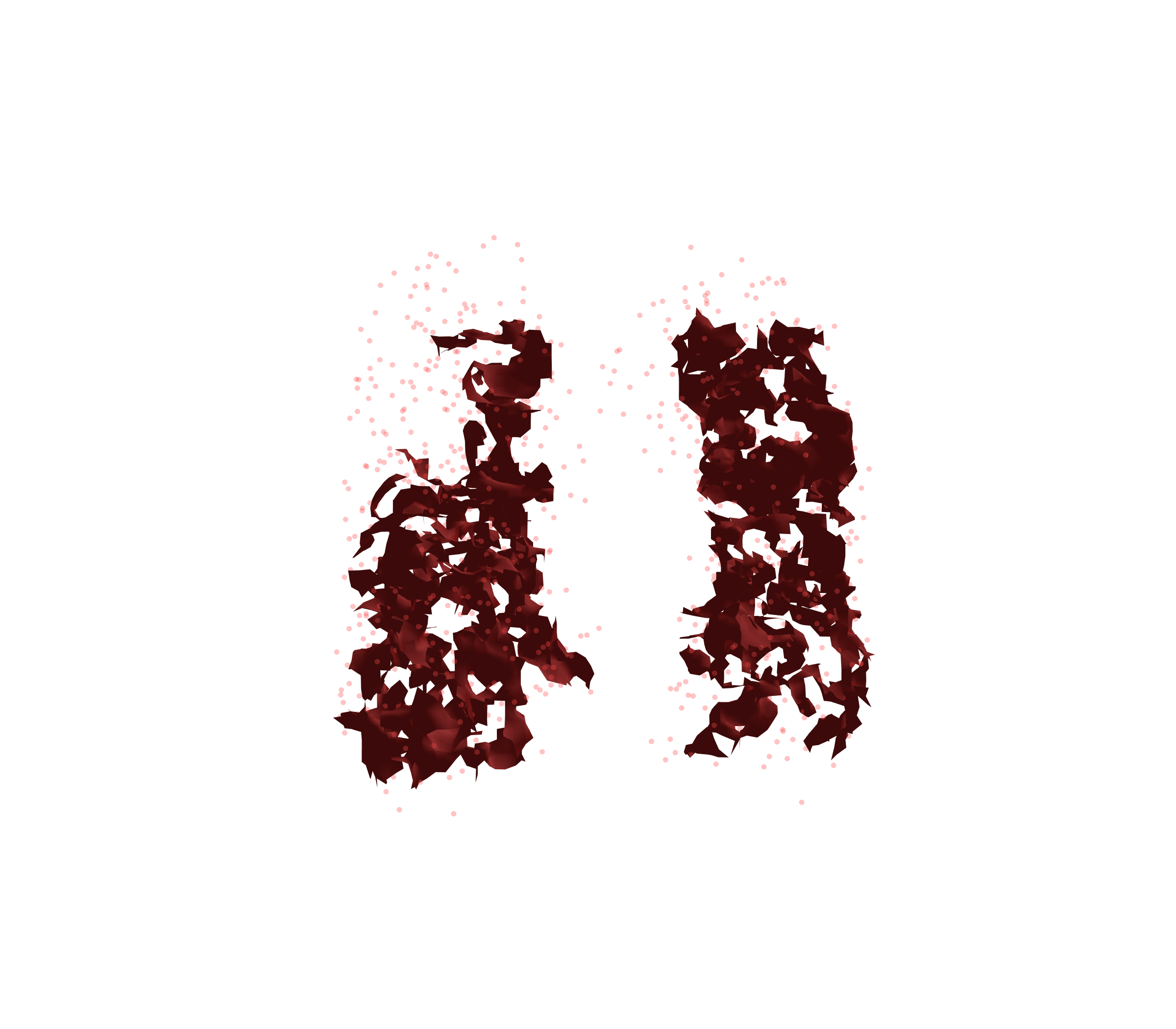 Combined Visualization (Expiration) - Front View