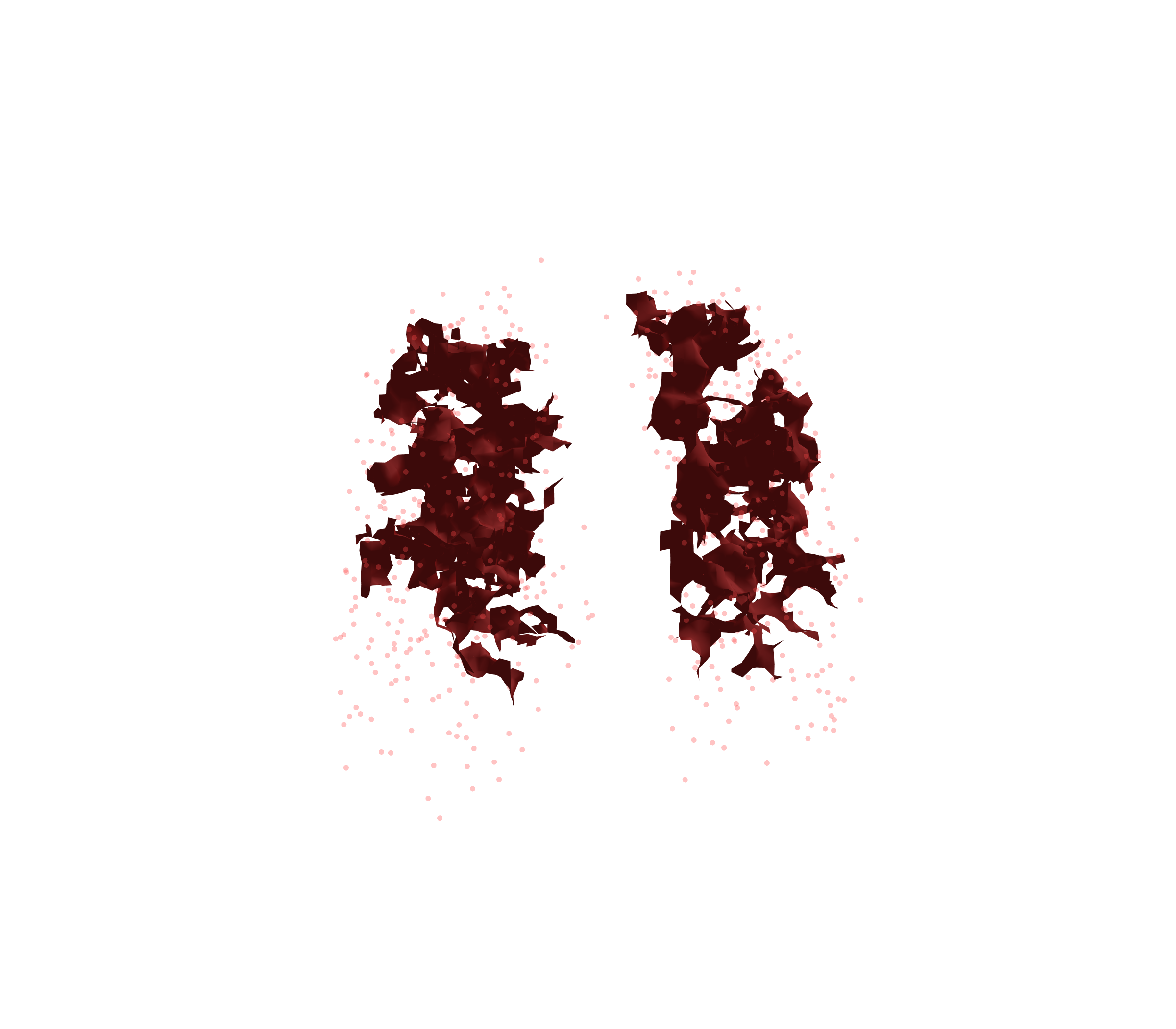 Combined Visualization (Expiration) - Front View