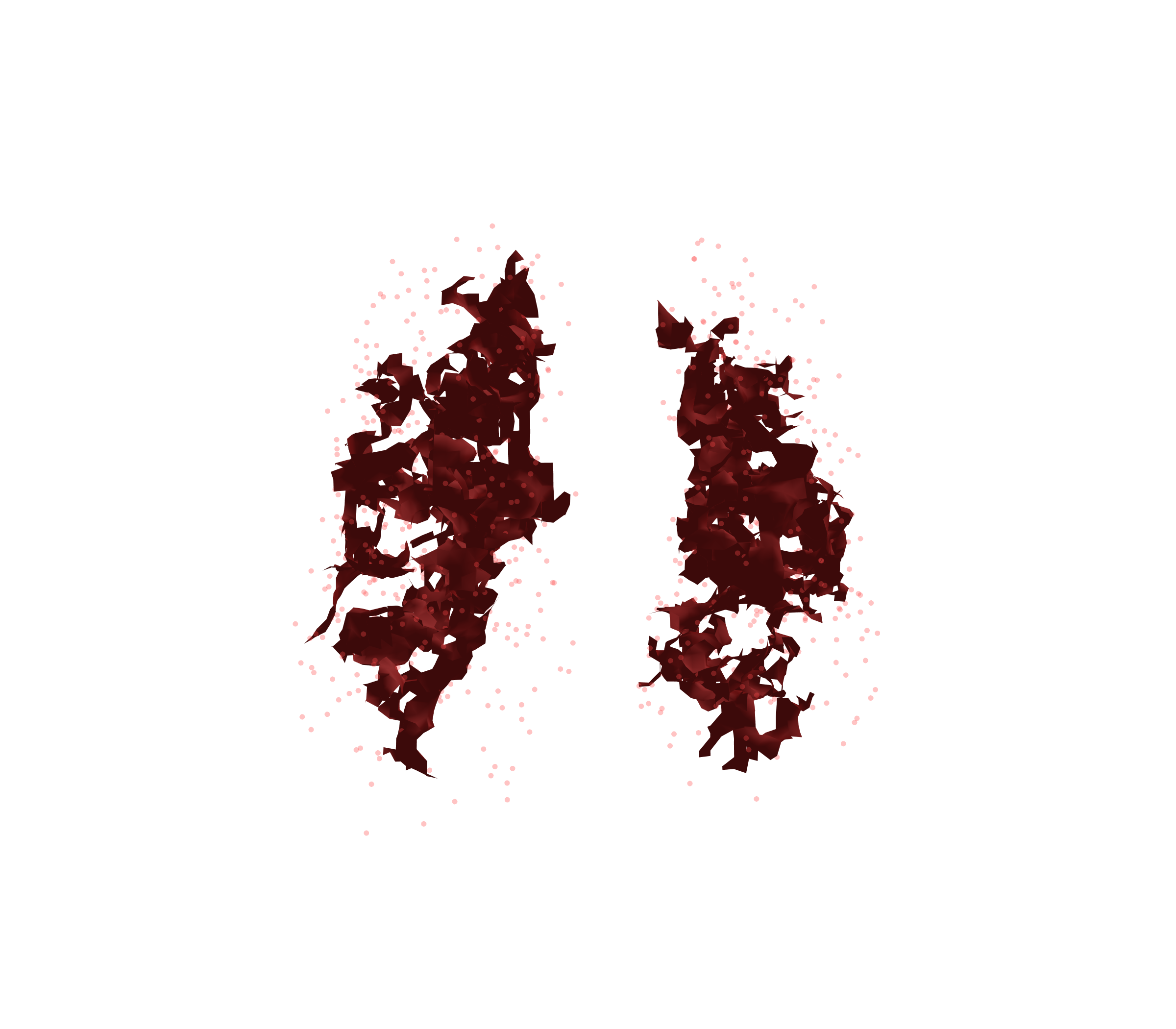 Combined Visualization (Expiration) - Front View